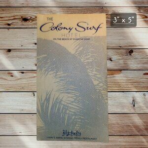 Vintage COLONY SURF Hotel - Diamond Head Hawaii - Hotel Stationary Paper Pad